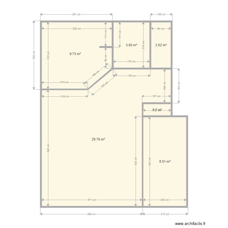 LECOUR. Plan de 0 pièce et 0 m2