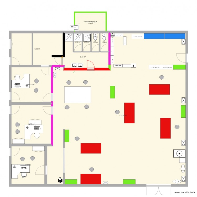 KP1 modifié version 10 pour travaux initial. Plan de 0 pièce et 0 m2