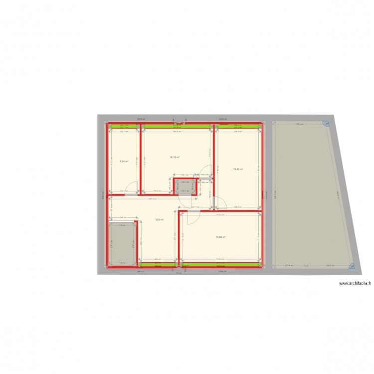 Maison ecuelles 1er cotations. Plan de 0 pièce et 0 m2