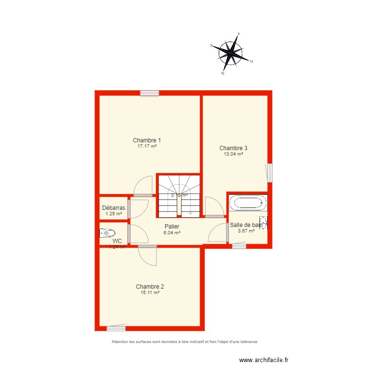 BI 4369 étage non côté. Plan de 0 pièce et 0 m2