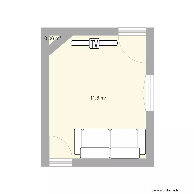 salon. Plan de 