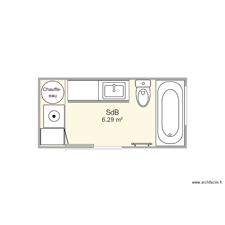 Renovation SdB. Plan de 0 pièce et 0 m2