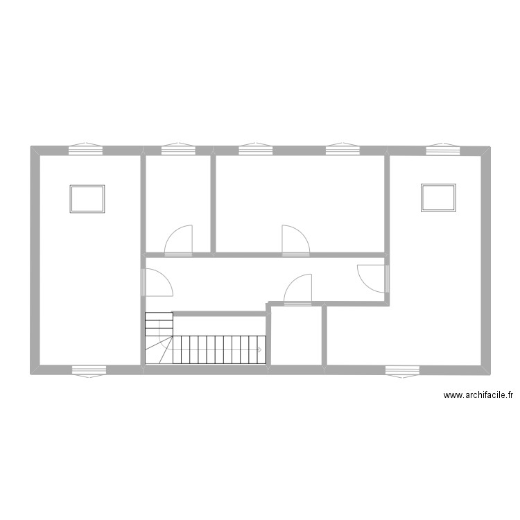 RENAUD R++1. Plan de 5 pièces et 75 m2