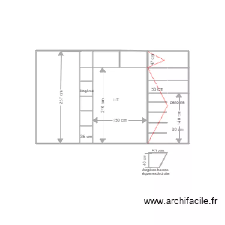 placard lit niogret intérieur 24 janvier. Plan de placard lit niogret intérieur 24 janvier. Plan de