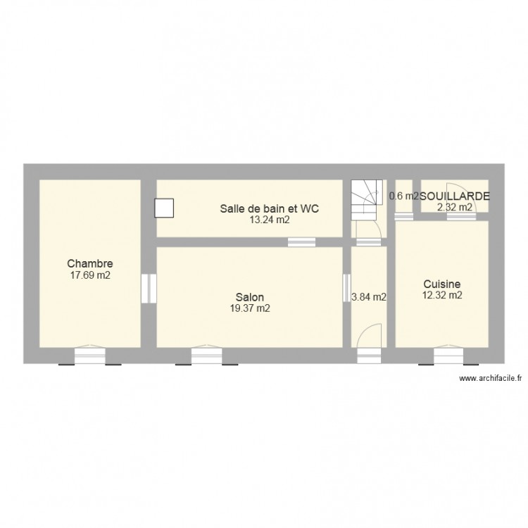 RDC . Plan de 0 pièce et 0 m2