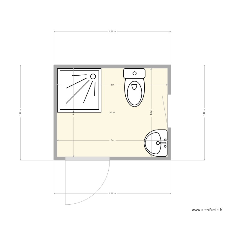 Sanitaire st julien. Plan de 0 pièce et 0 m2