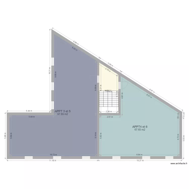 ISSY Les Mx 1er et 2 &eacute;me &eacute;tage. Plan de 