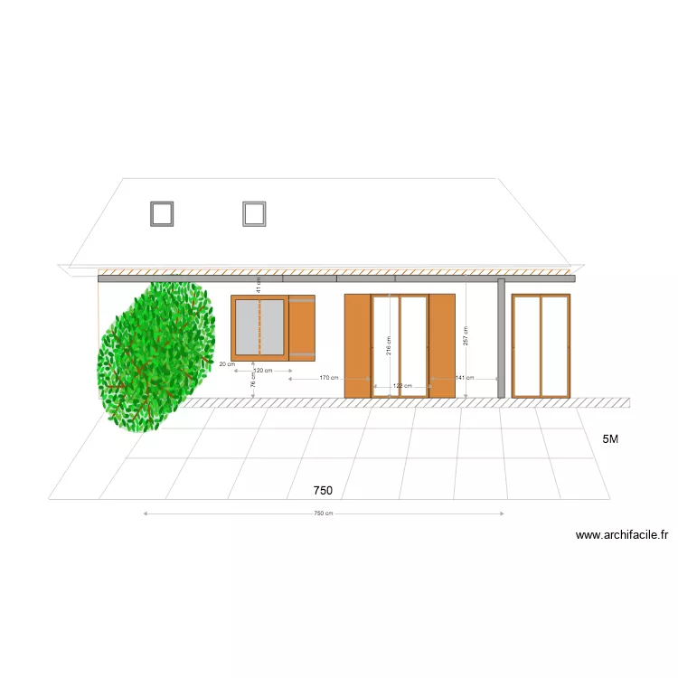 PROJET EXTENSION EXISTANT . Plan de 