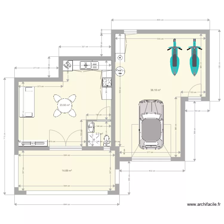 Rez  Badesi. Plan de 
