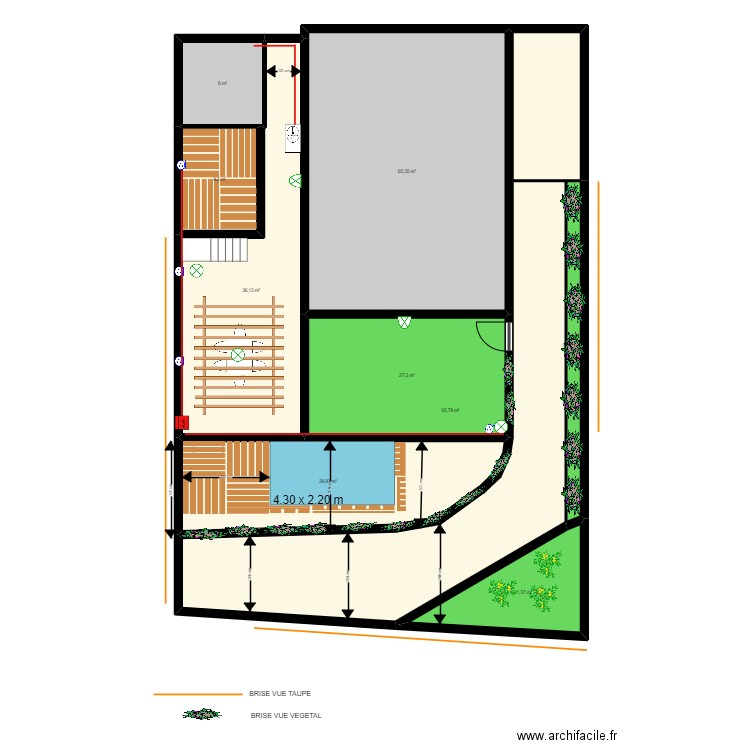 10 COCHOIS extérieur. Plan de 9 pièces et 259 m2