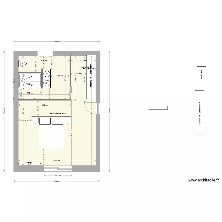 CHAMBRE COCO VINC 6. Plan de 