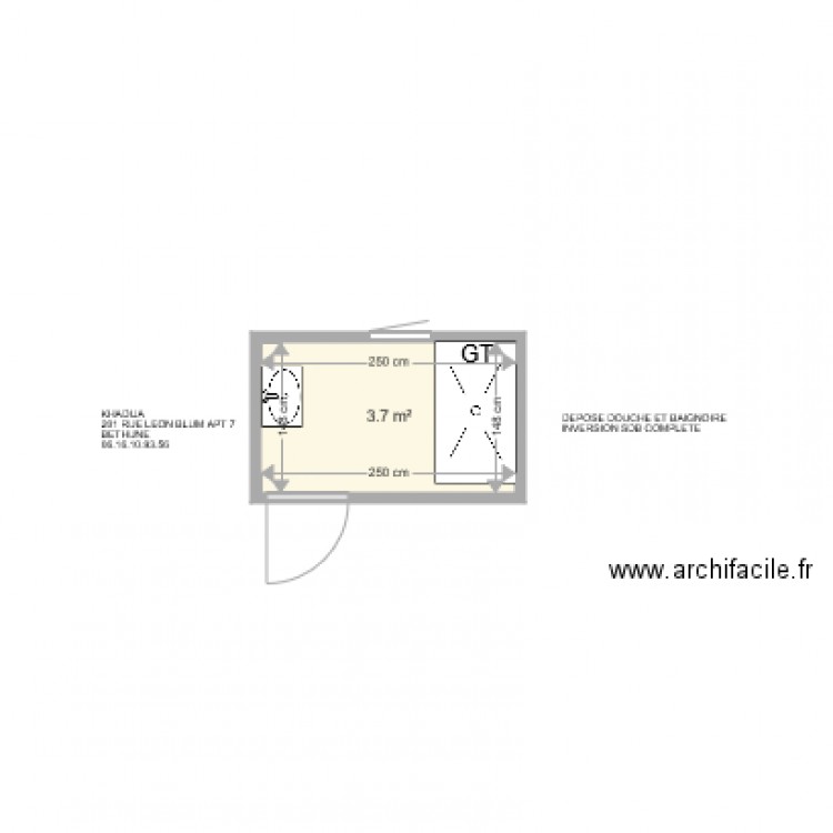 KHADIJA. Plan de 0 pièce et 0 m2