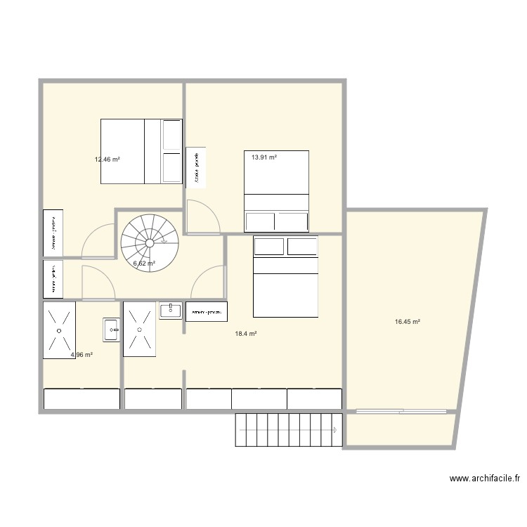 maison tassigny etage V2. Plan de 0 pièce et 0 m2