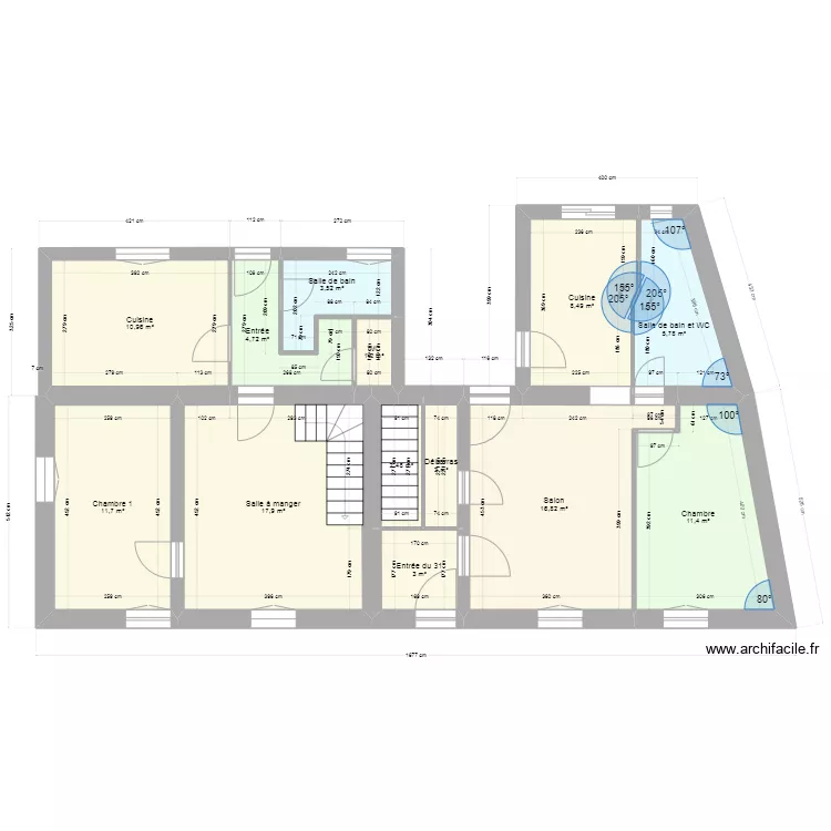 St Hilaire . Plan de 