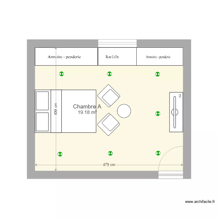 chambre alexis. Plan de 