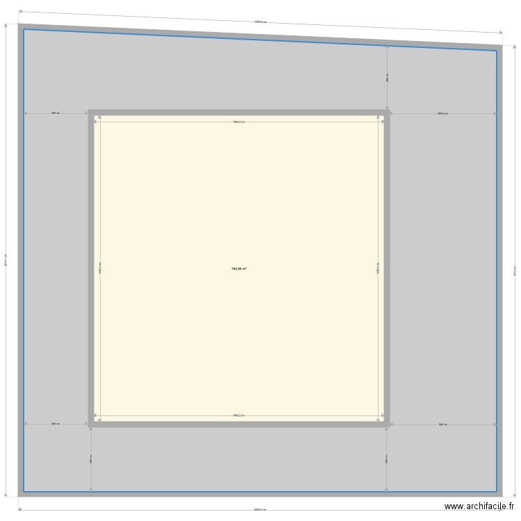 TERRAIN . Plan de 2 pièces et 662 m2