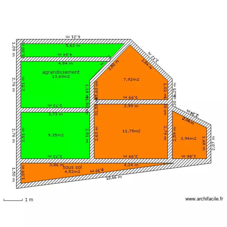 maison 2. Plan de 