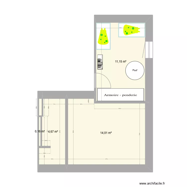 Appart4 My version. Plan de 4 et 30 m² Appart4 My version. Plan de 4 et 30 m²
