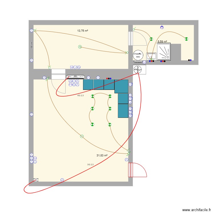 gueriaud RDC. Plan de 0 pièce et 0 m2