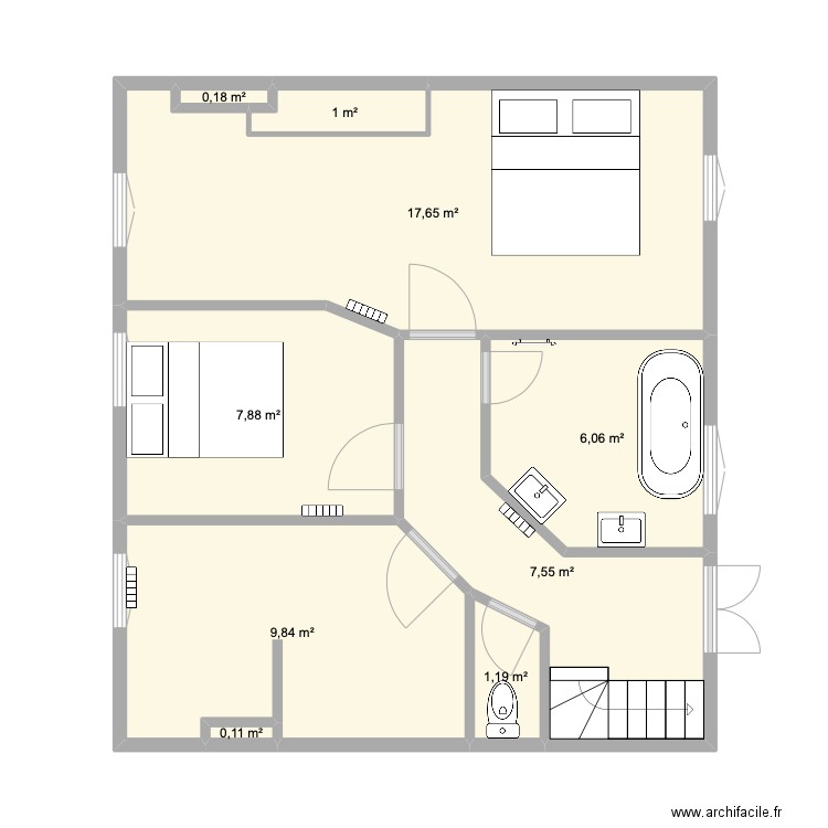 Lormont Etage. Plan de 0 pièce et 0 m2