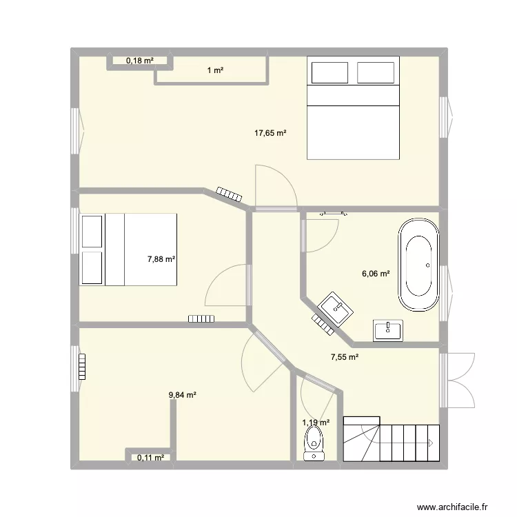 Lormont Etage. Plan de 