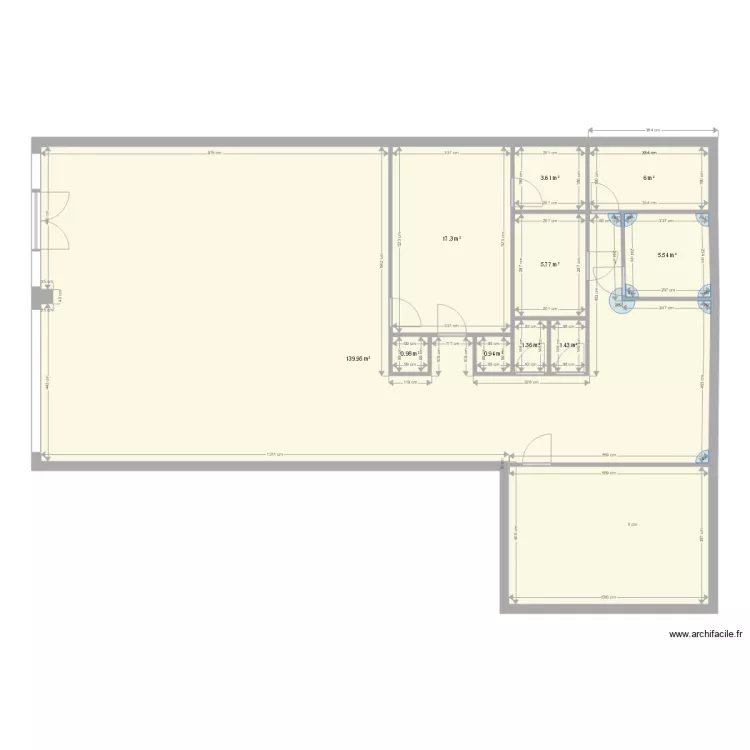 LOCAL NOII  AV ITALIE. Plan de 