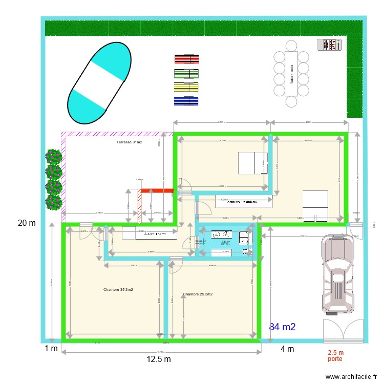 poulailler1 mesures maison 1er etage. Plan de 0 pièce et 0 m2