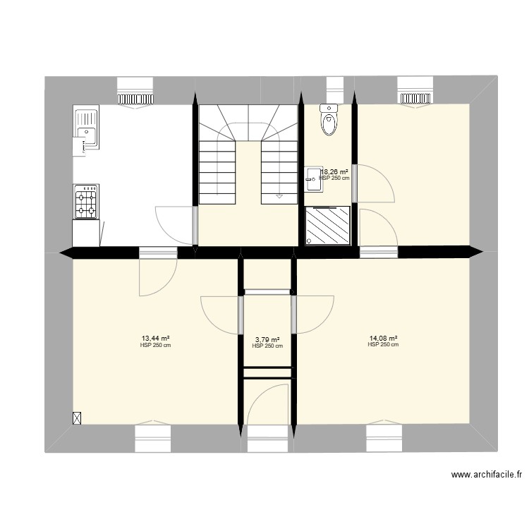 PAIVA Existant . Plan de 0 pièce et 0 m2