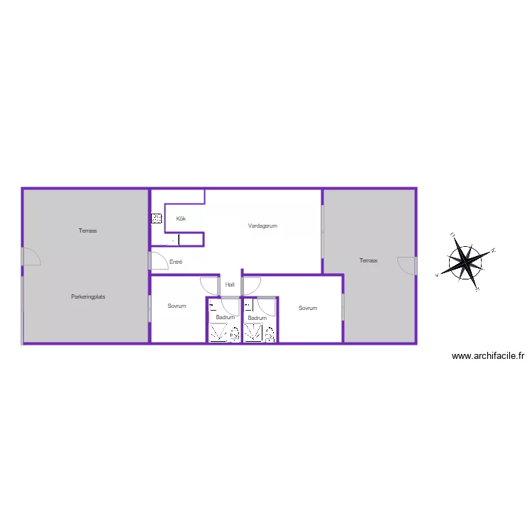 AVI 886 Playa Elisa Bay. Plan de 