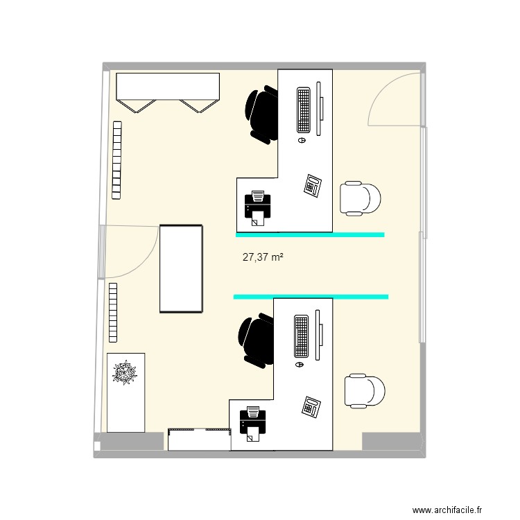plan du bureau laffitte2. Plan de 0 pièce et 0 m2
