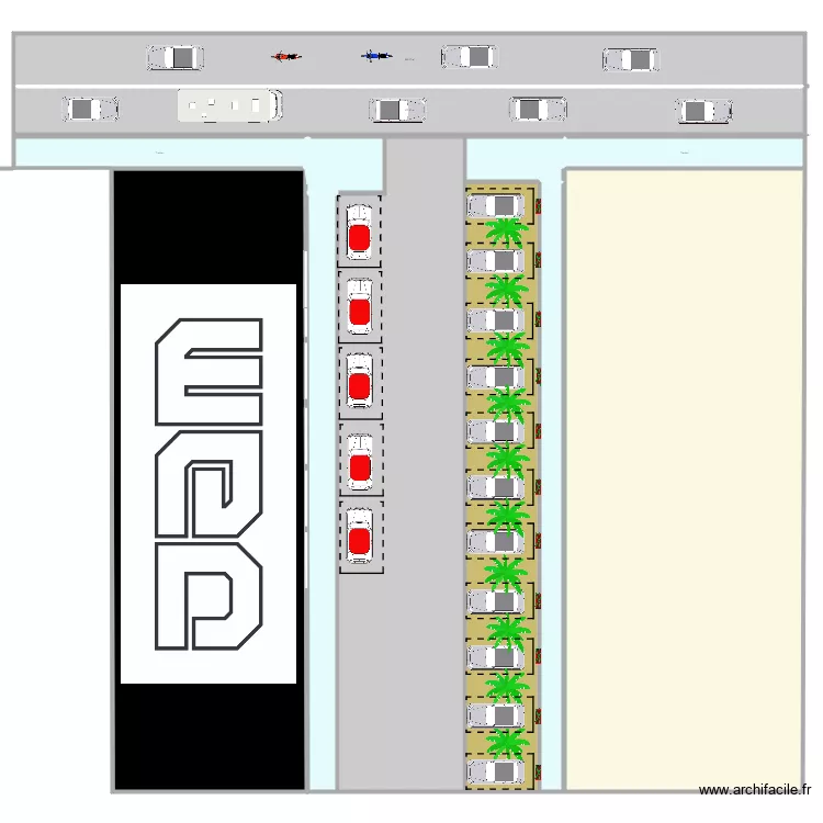 parking projet V6. Plan de 