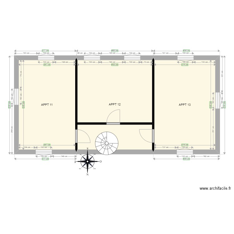 EXERCICE DPE 1ER. Plan de 0 pièce et 0 m2