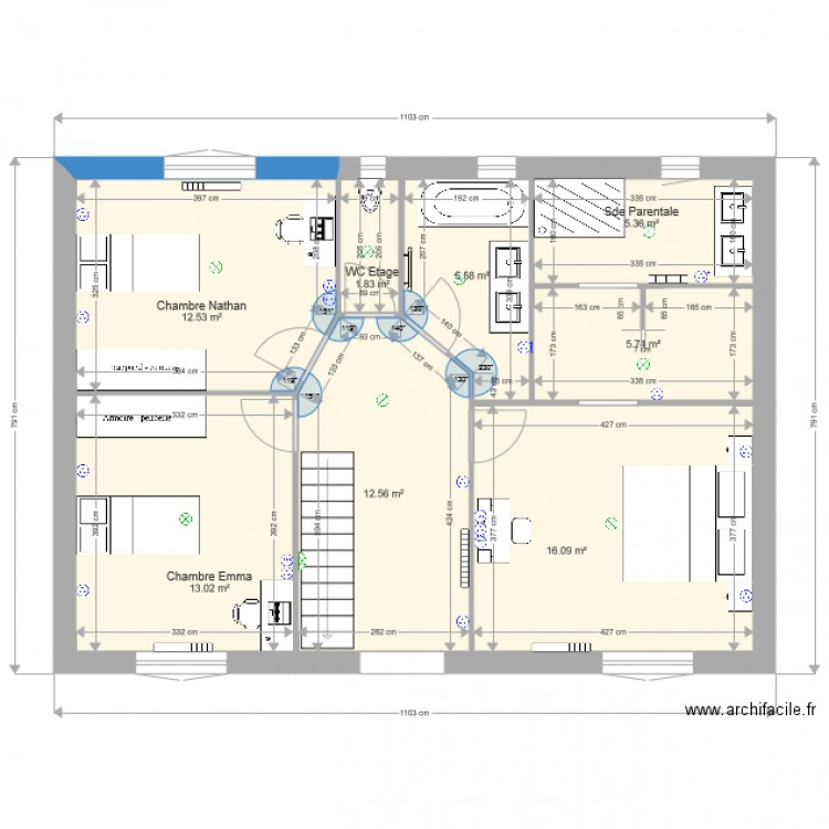 etage Amelio 2f . Plan de 0 pièce et 0 m2