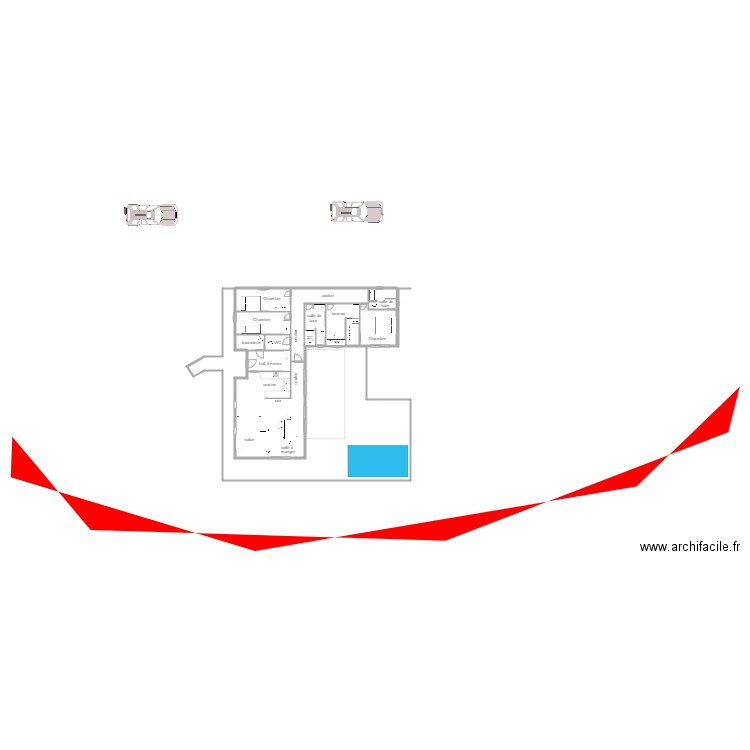 maison arboucavaise . Plan de 0 pièce et 0 m2