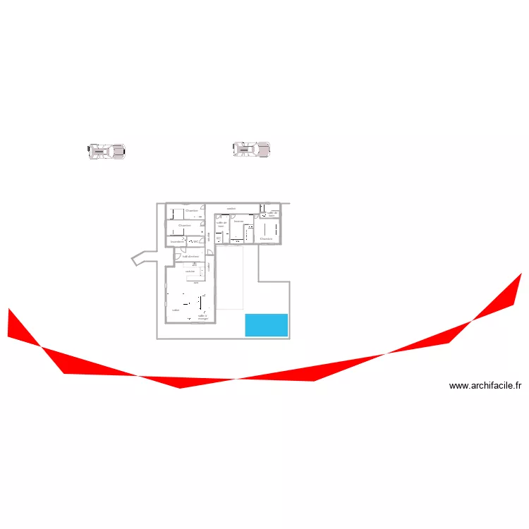 maison arboucavaise . Plan de 
