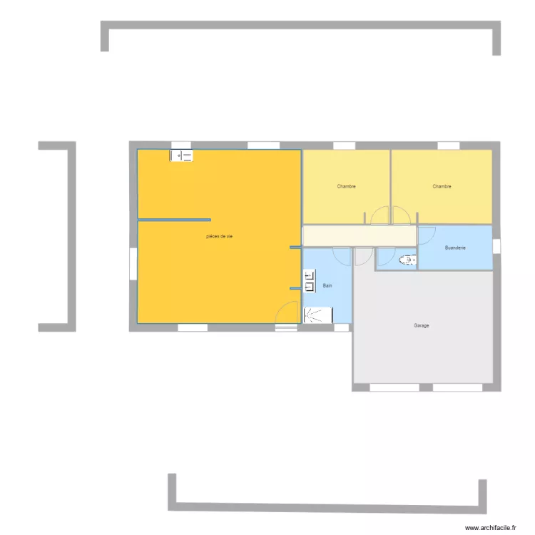 Lorie 3 G double 85. Plan de 