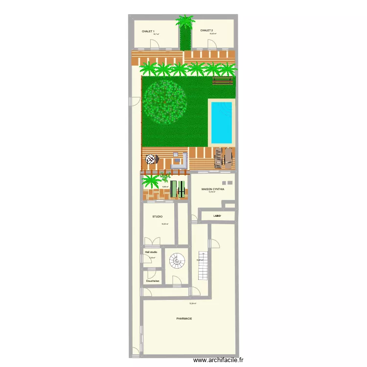 JARDIN PHARMACIE. Plan de 