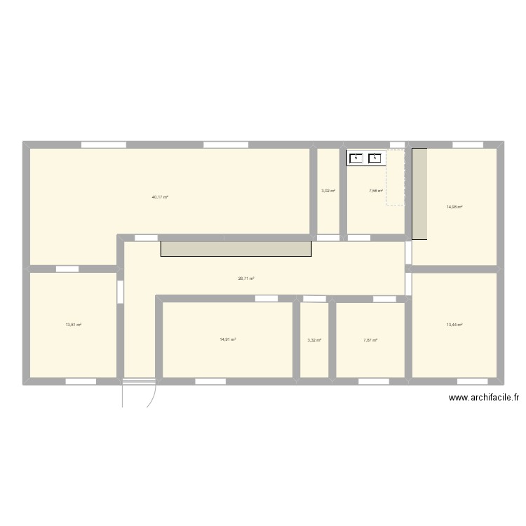 Plan Maison Garons. Plan de 10 pièces et 146 m2
