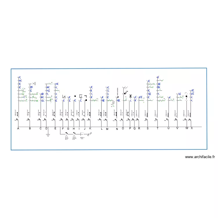 schema unifilaire JULES COUSIN. Plan de 