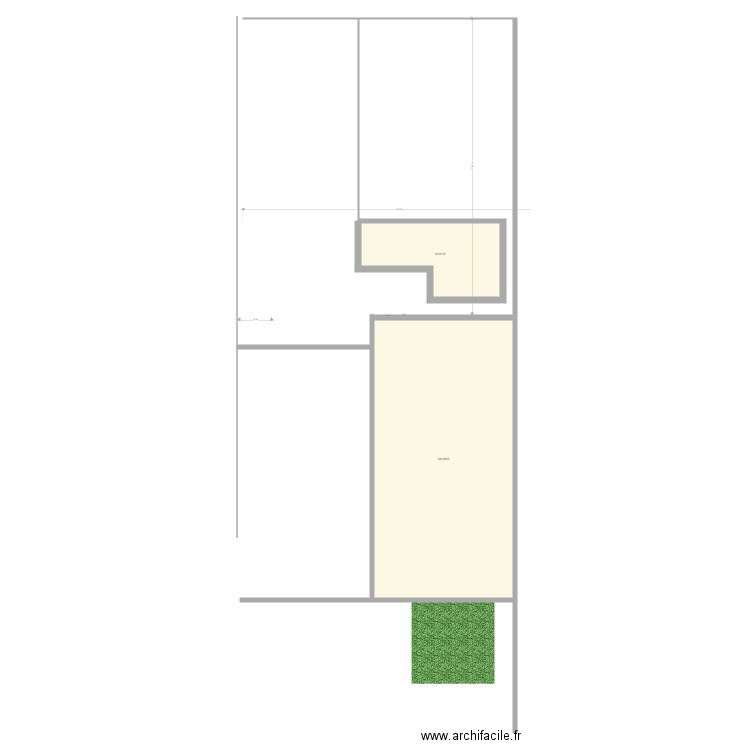 TEST PAT. Plan de 2 pièces et 169 m2