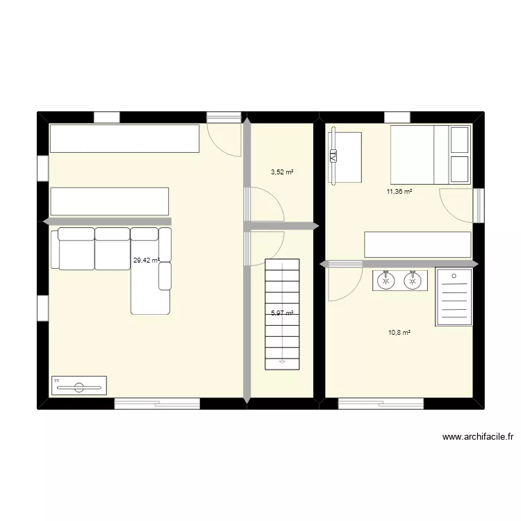 maison. Plan de 