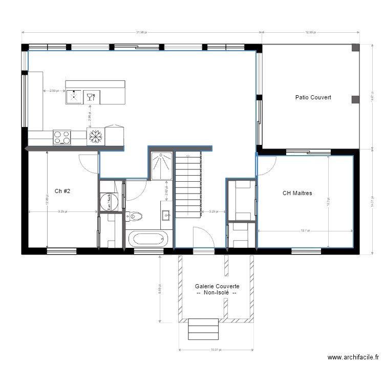 McNicoll Poulin RDC. Plan de 0 pièce et 0 m2