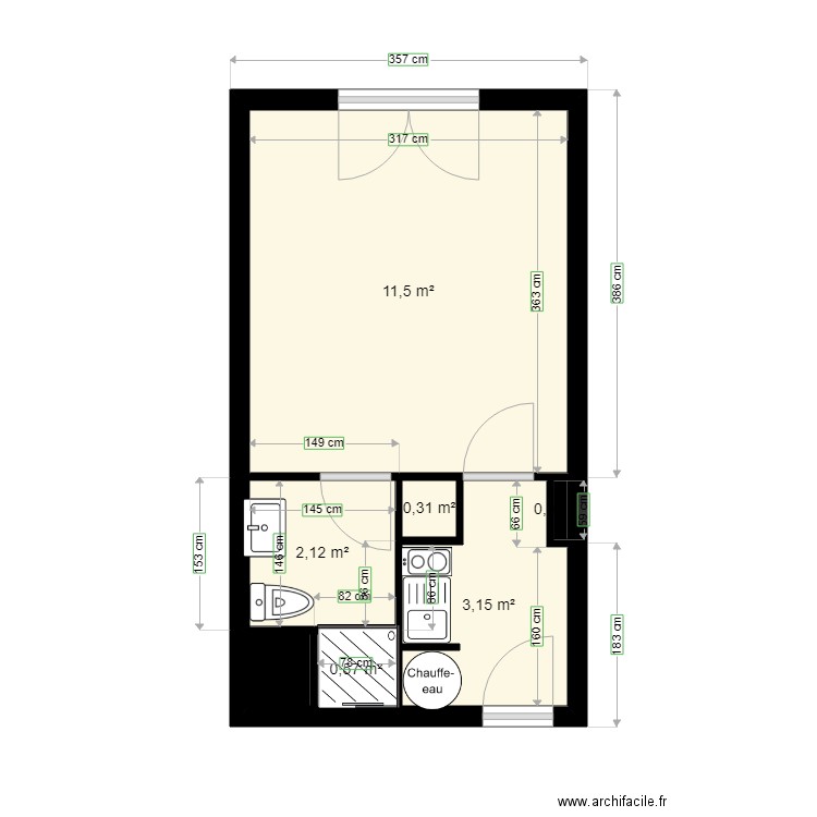 meliez 11  porte 59 . Plan de 0 pièce et 0 m2