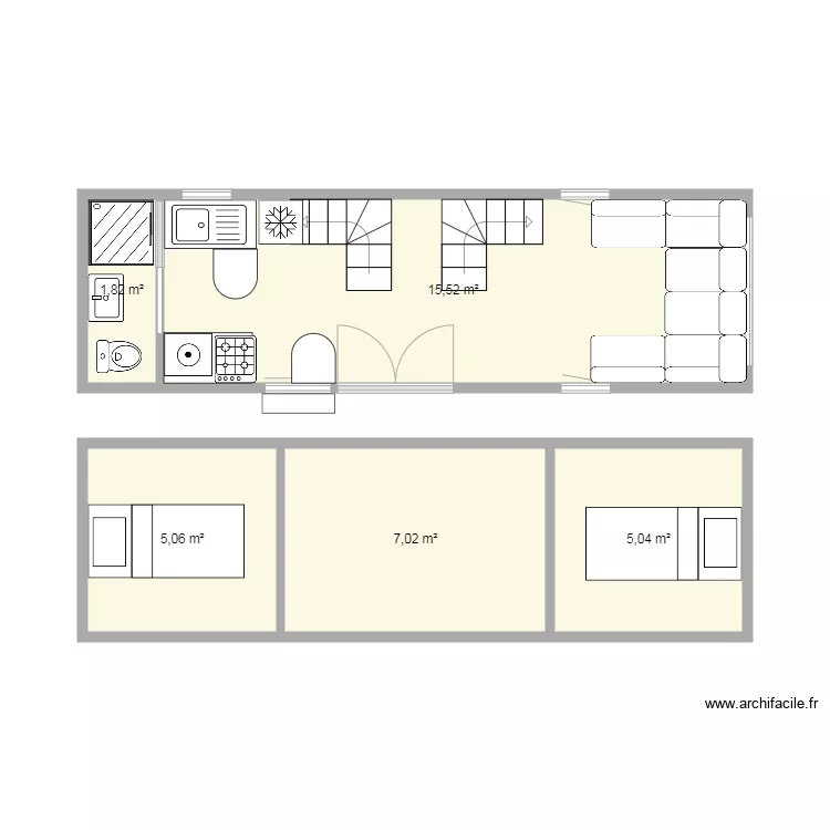 tiny house 2. Plan de 