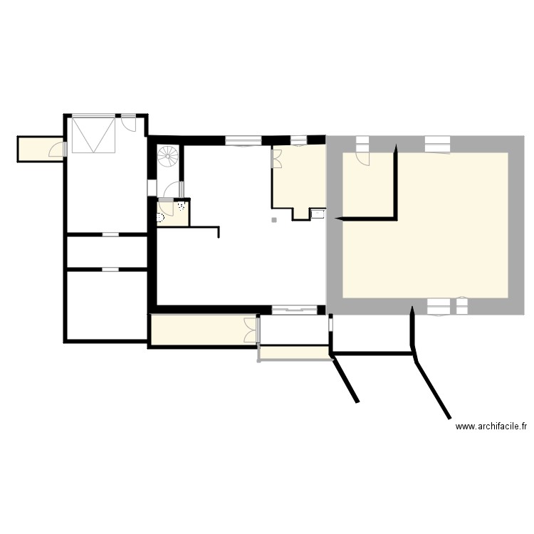 aulagnier etage 0. Plan de 0 pièce et 0 m2