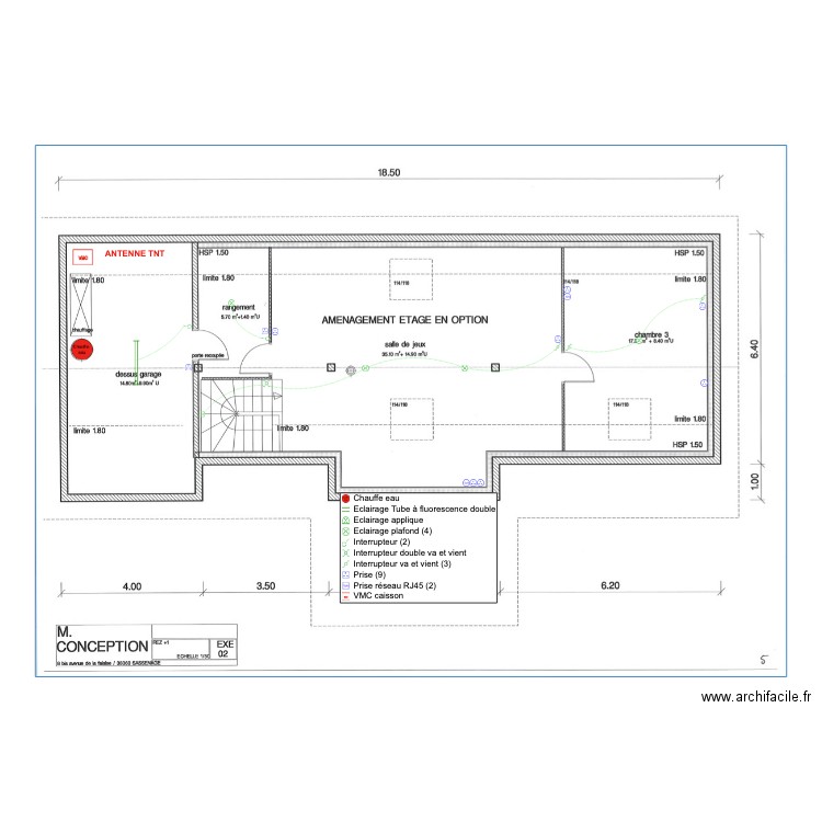 MANENT R+1. Plan de 0 pièce et 0 m2