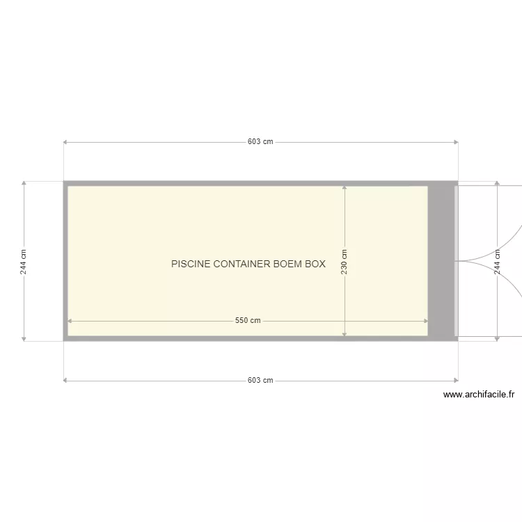 piscine pour mise ne places. Plan de 
