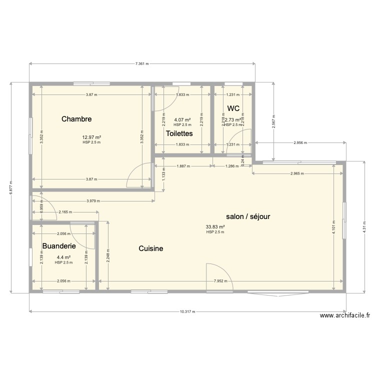 Plan maison de campagne JUJU projet 2. Plan de 0 pièce et 0 m2