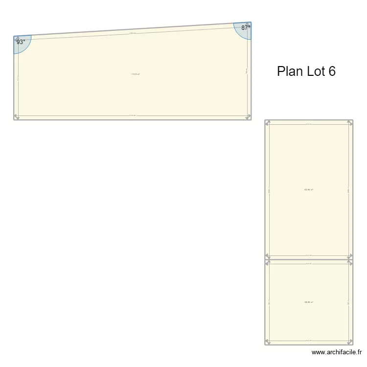 Plan hangar Lot 6. Plan de 