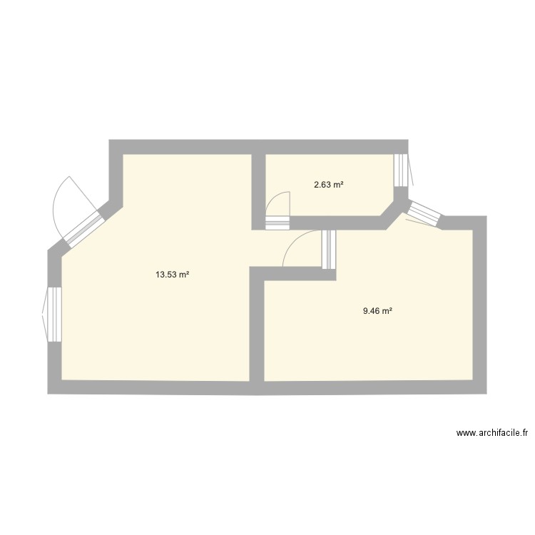 plan appartement 26 m2